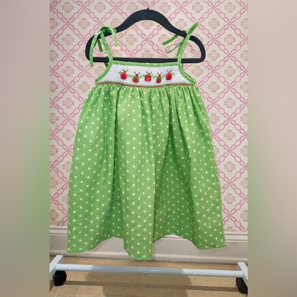 The Bailey Boys Other - Excellent Vintage The Bailey Boys 90’s Girls Ladybug Smocked Bishop Dot Dress 2T